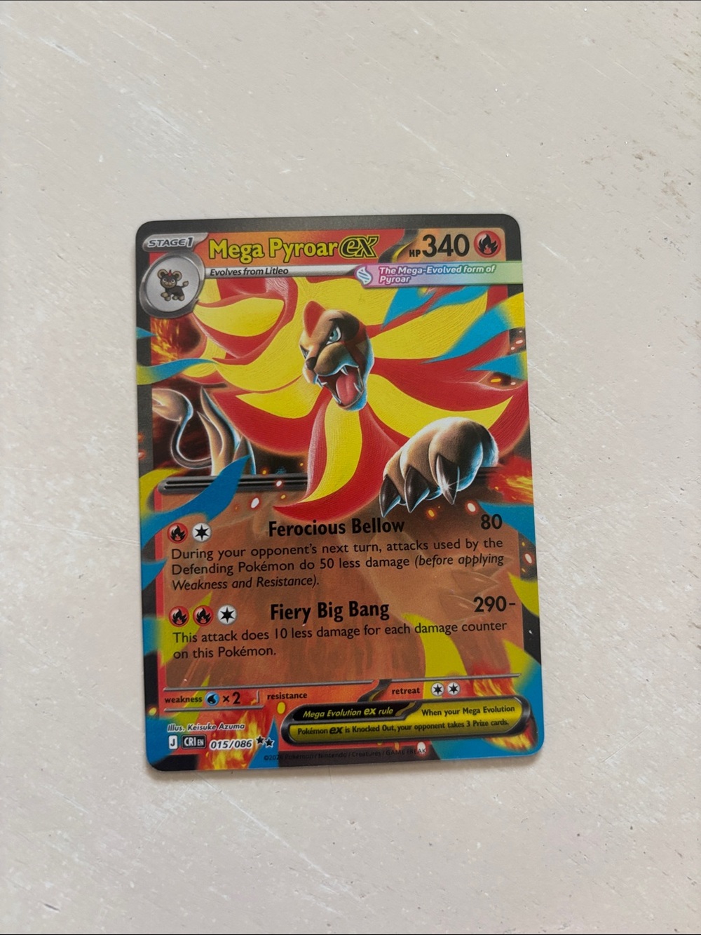 Mega pyroar ex